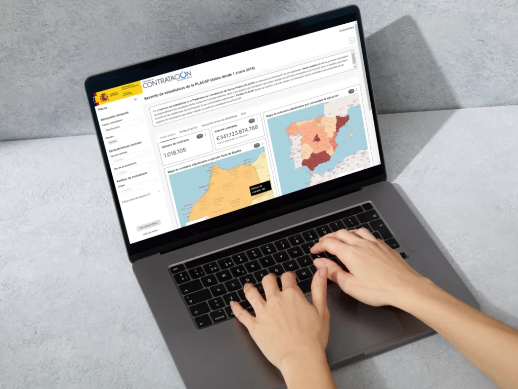 Web de estadísticas de contratación pública de la PLACSP